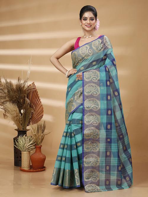 women self design tant saree - 21483499 -  Standard Image - 0