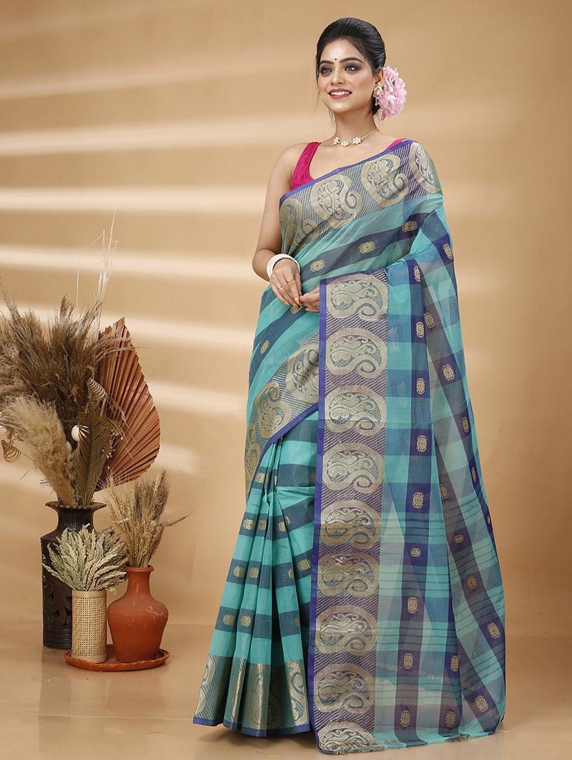 women self design tant saree - 21483499 - Standard Image - 2