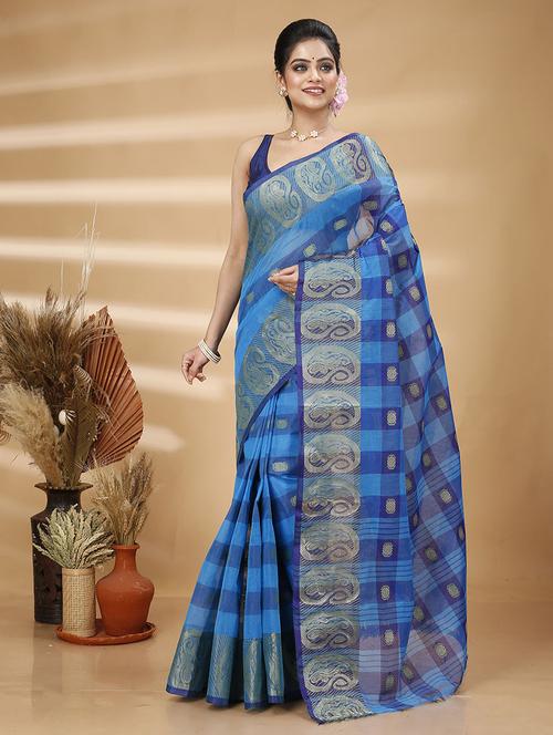 women self design tant saree - 21483500 -  Standard Image - 0