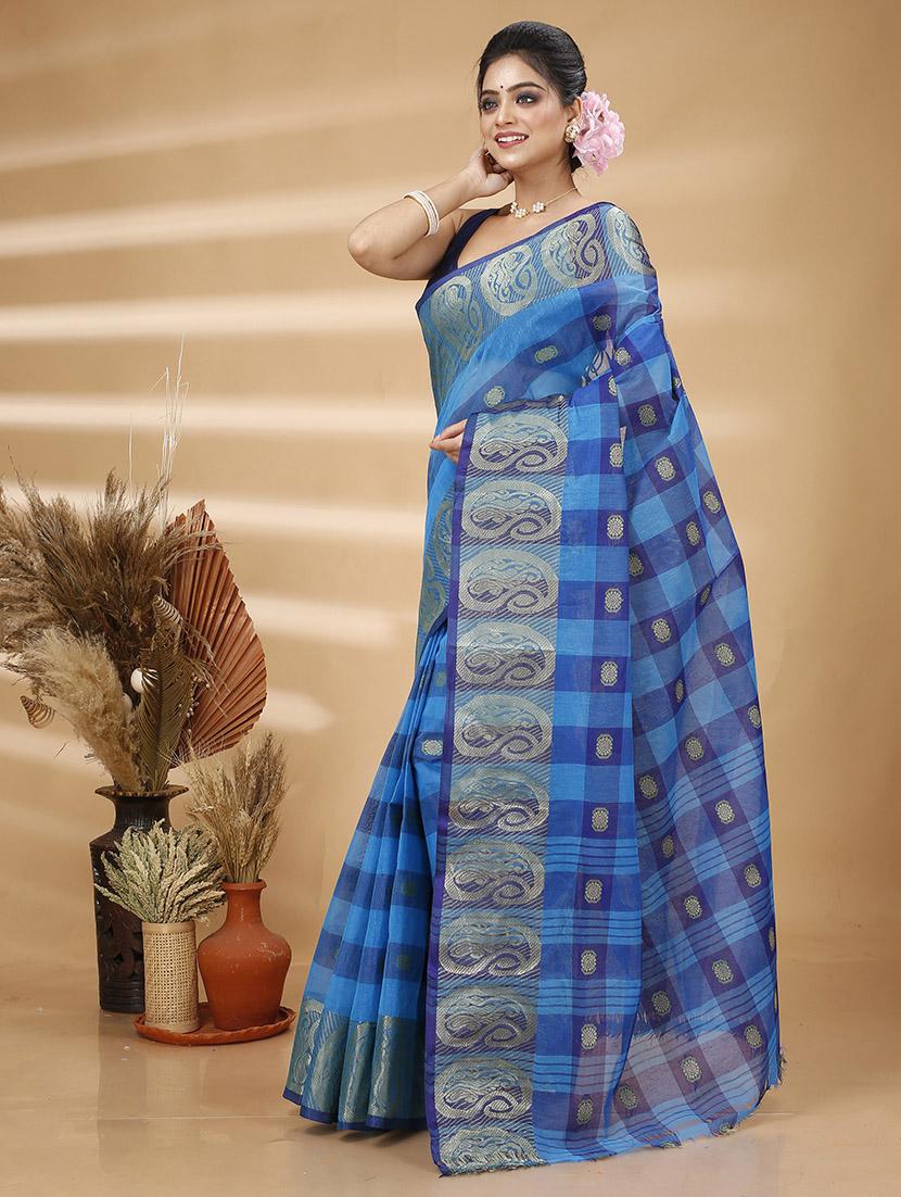 women self design tant saree - 21483500 - Standard Image - 2