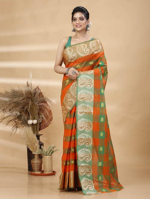 women self design tant saree - 21483501 - Standard Image - 0
