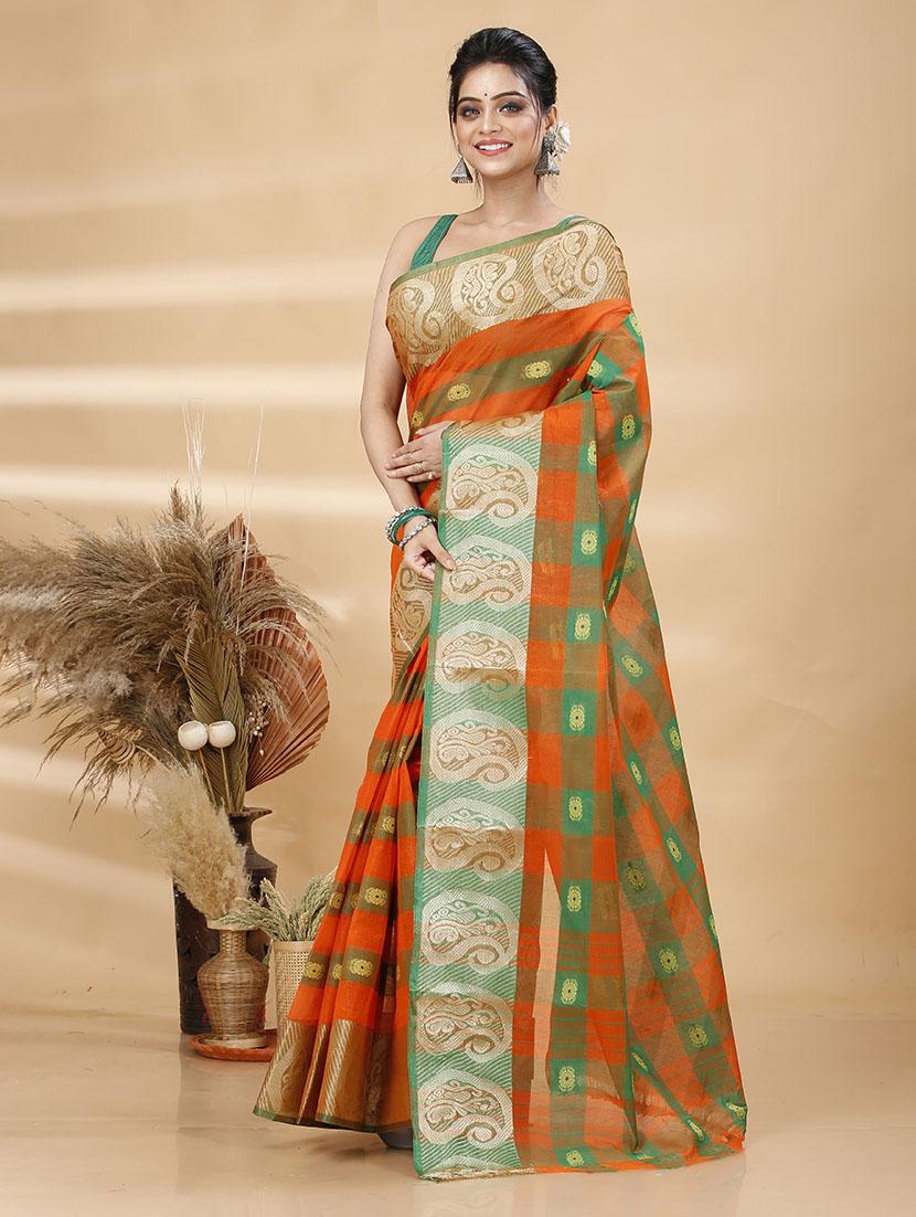 women self design tant saree - 21483501 - Standard Image - 2