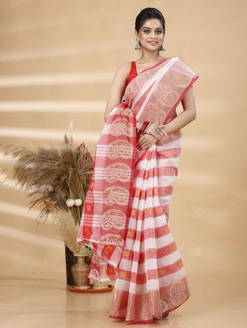 women self design tant saree - 21483503 - Standard Image - 2