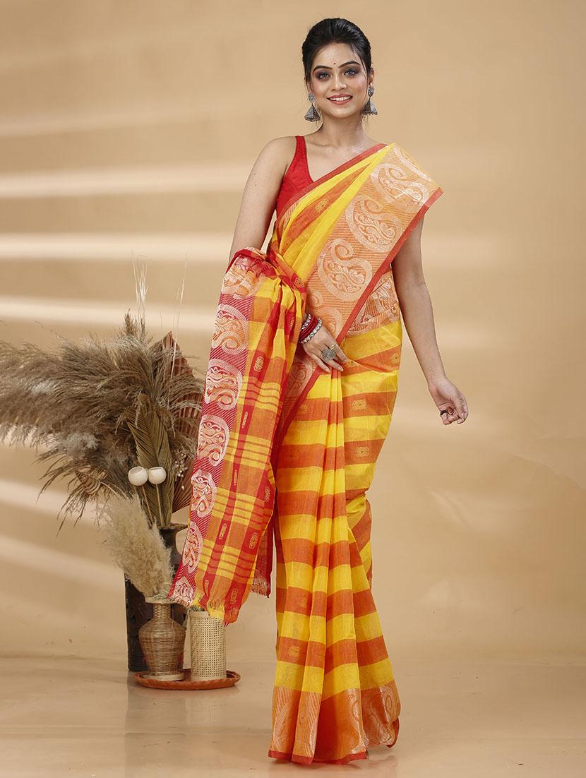 women self design tant saree - 21483504 - Standard Image - 2