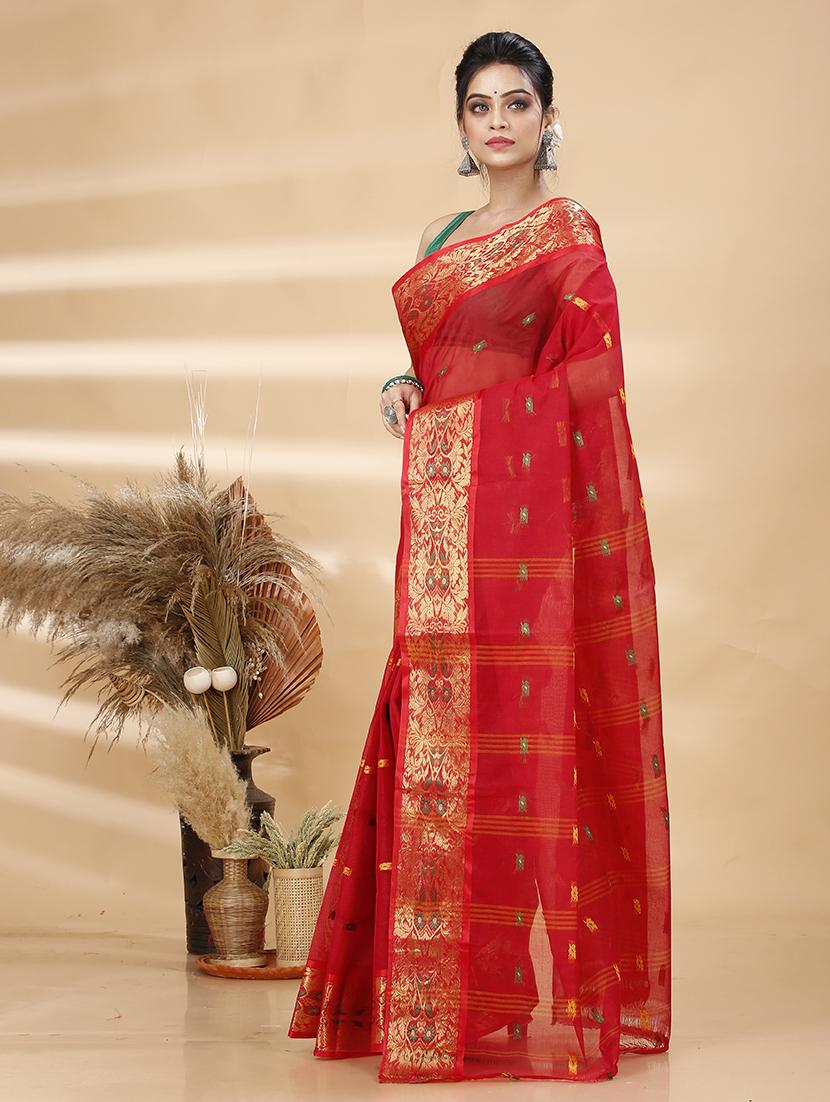 women self design tant saree - 21483506 - Standard Image - 2