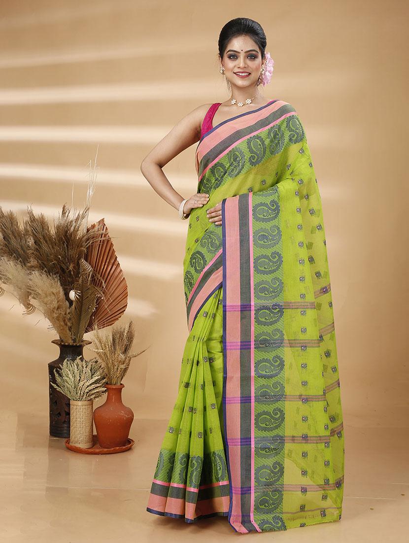 women self design tant saree - 21483507 - Zoom Image - 0