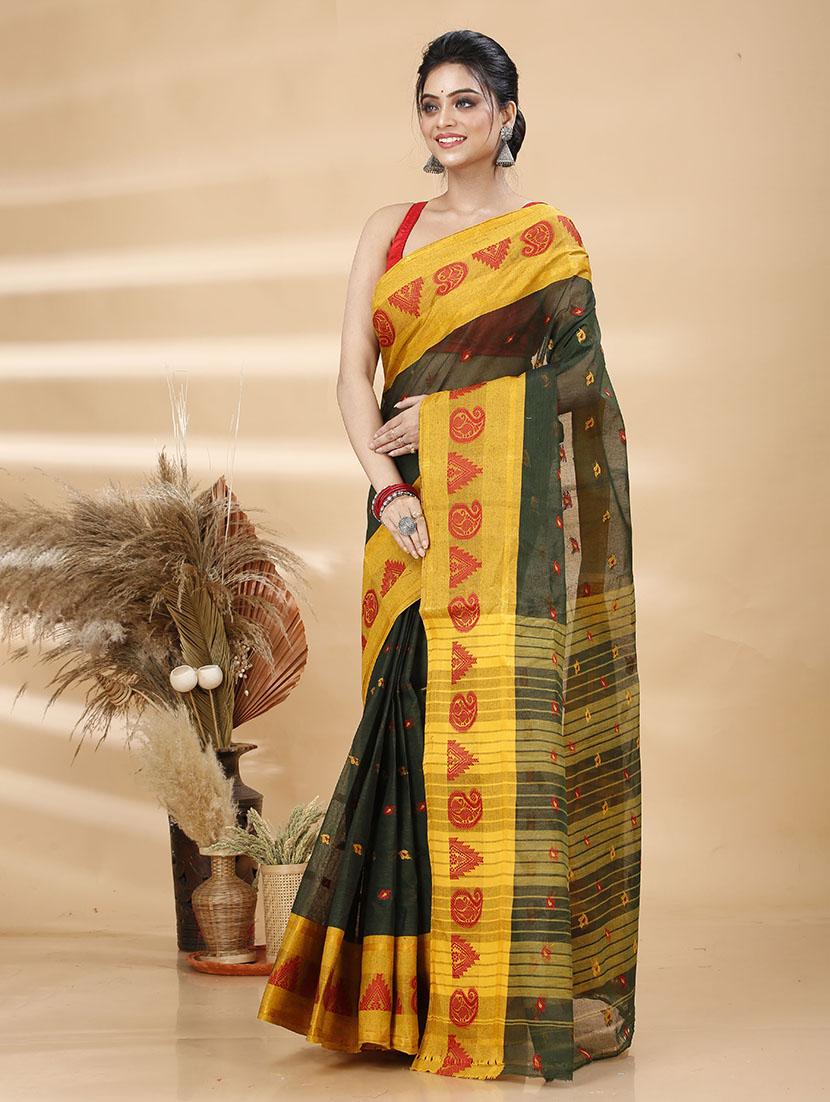 women self design tant saree - 21483518 - Standard Image - 2