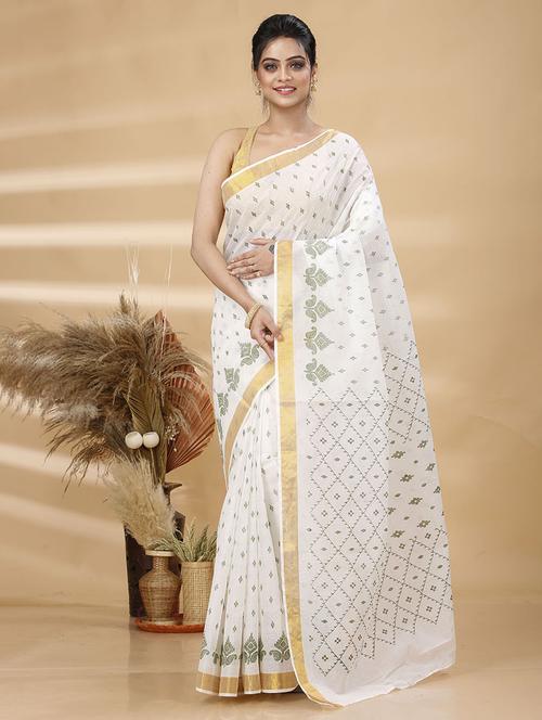 women self design tant saree - 21483533 - Standard Image - 0