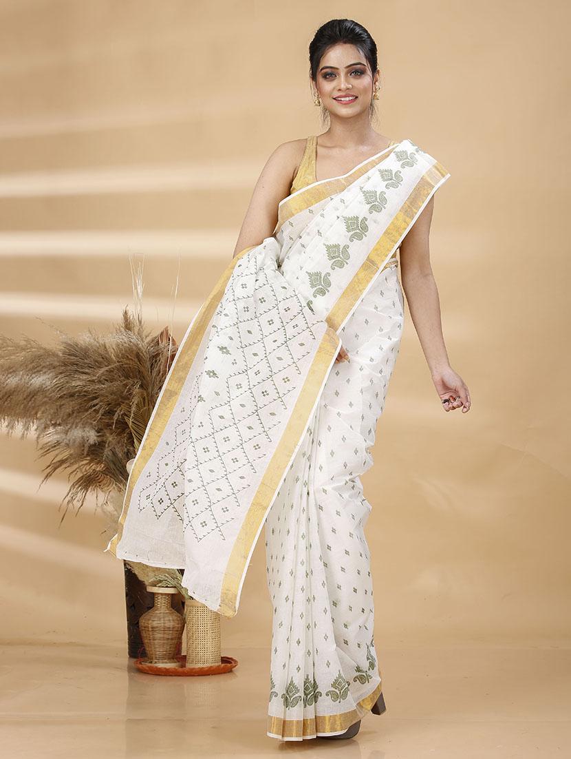 women self design tant saree - 21483533 - Standard Image - 2