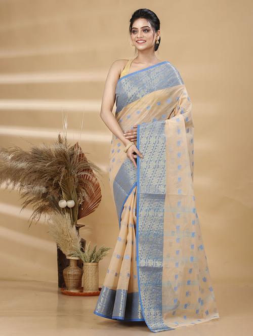women self design tant saree - 21483540 -  Standard Image - 0