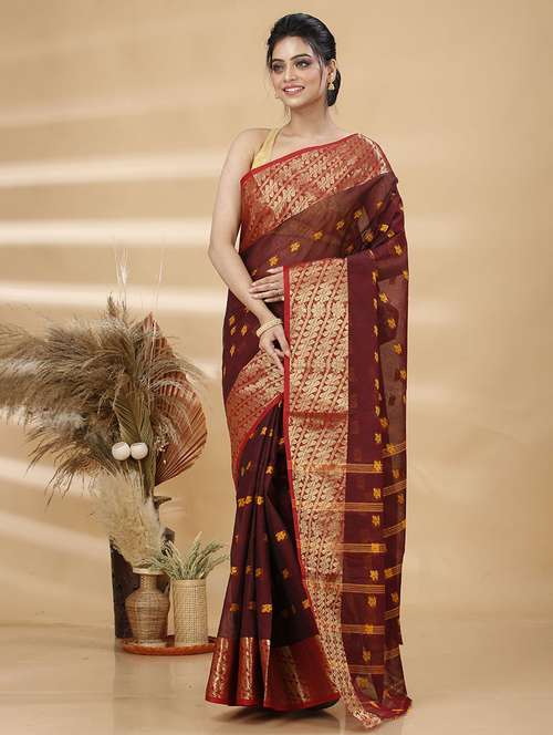 women self design tant saree - 21483542 -  Standard Image - 0