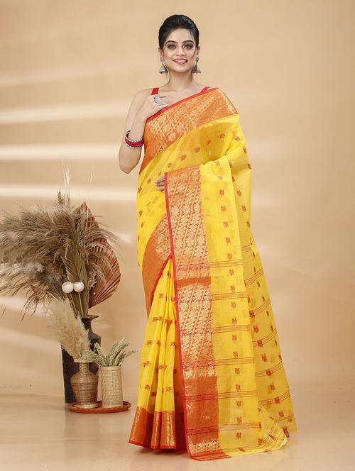 women self design tant saree - 21483544 - Standard Image - 0