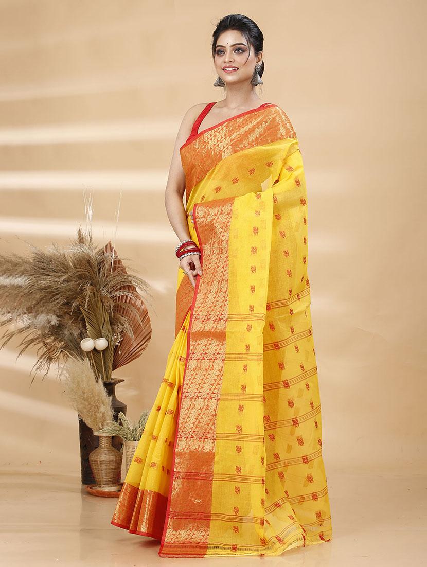 women self design tant saree - 21483544 - Standard Image - 2