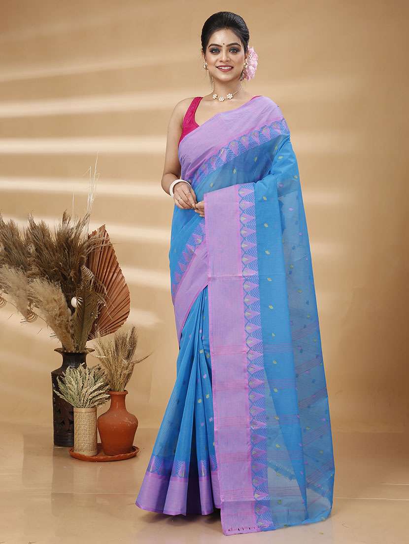 women self design tant saree - 21483546 -  Zoom Image - 0