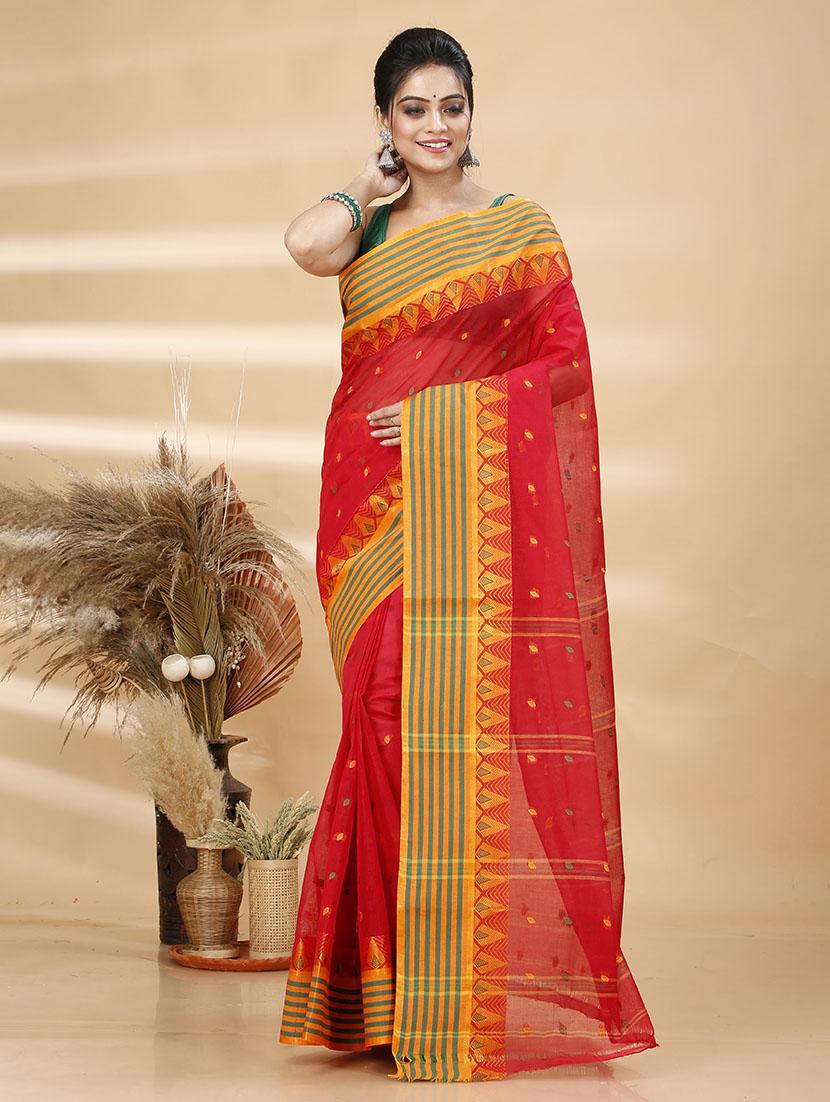 women self design tant saree - 21483548 - Zoom Image - 0