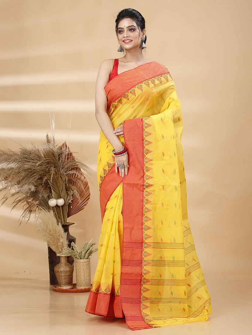 women self design tant saree - 21483550 - Zoom Image - 0