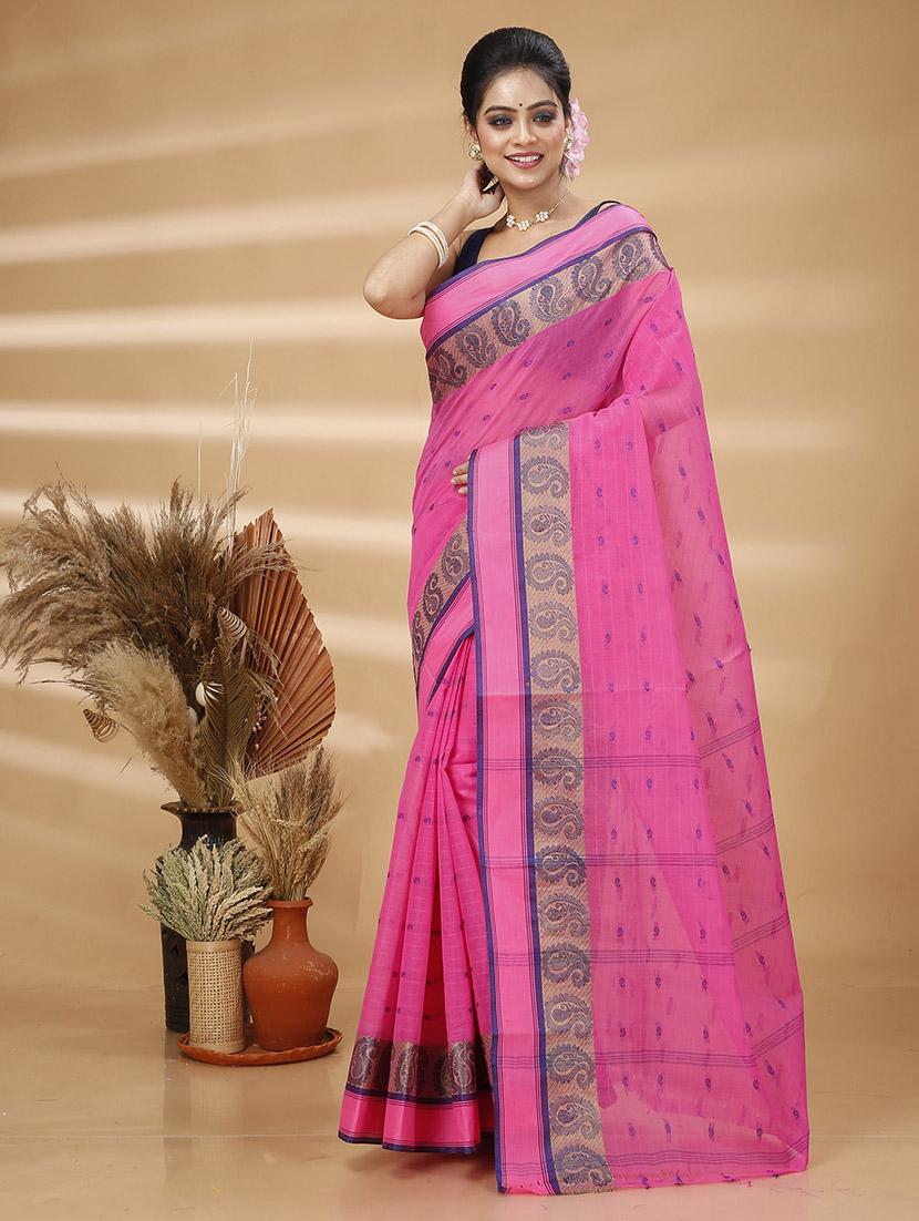 women self design tant saree - 21483562 - Standard Image - 2
