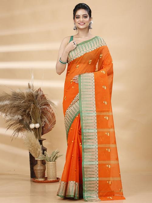 women self design tant saree - 21483565 - Standard Image - 0
