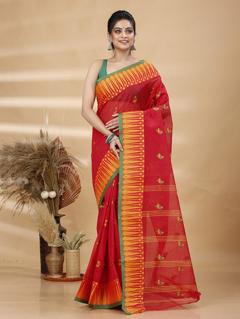 women self design tant saree - 21483566 -  Zoom Image - 0