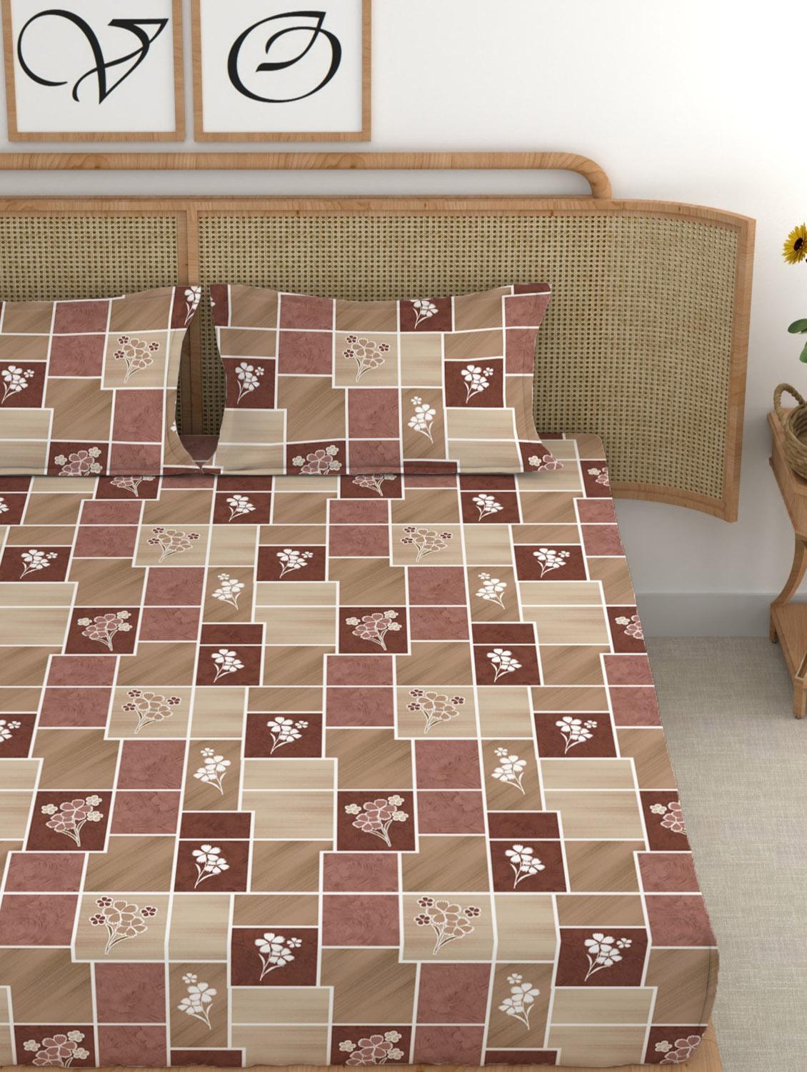 chhavi india 210 tc double king bedsheet - 21484063 - Standard Image - 2