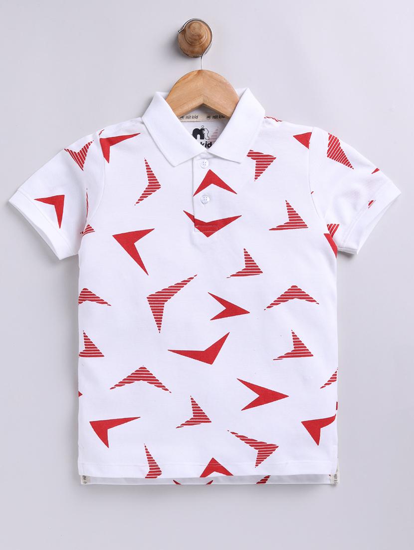 kids white cotton polo t-shirt - 21484092 - Zoom Image - 0