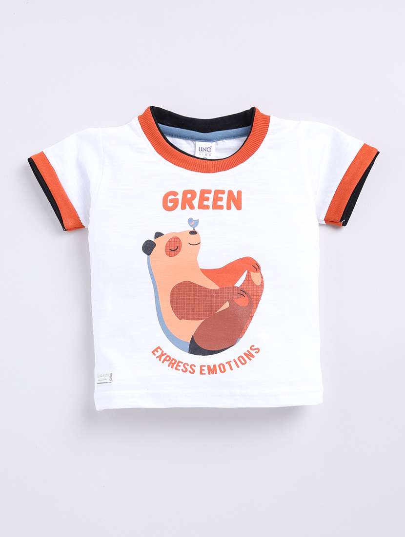 kids white cotton shorts set - 21484569 - Standard Image - 2