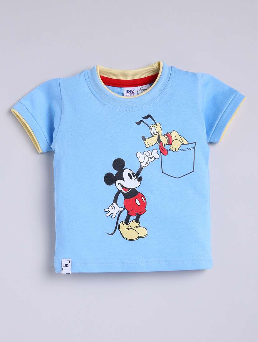 kids light blue cotton shorts set  - 21484576 -  Standard Image - 2