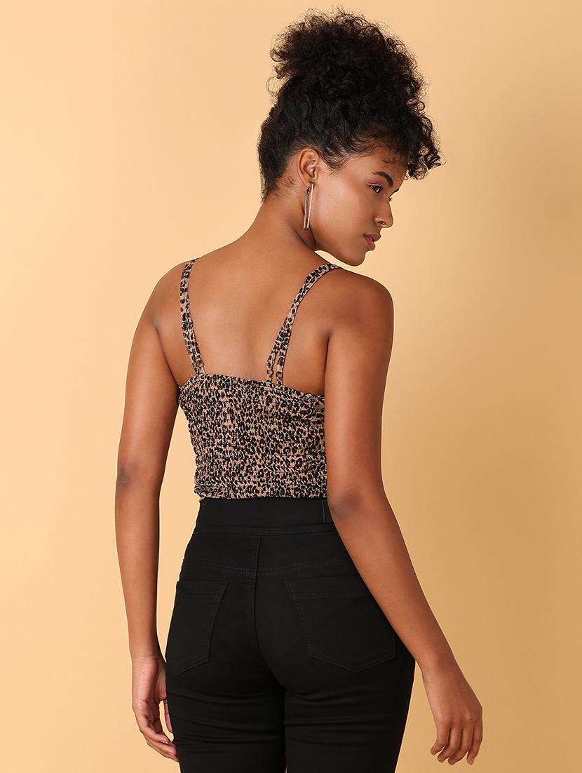 brown animal printed regular top - 21484878 - Standard Image - 2