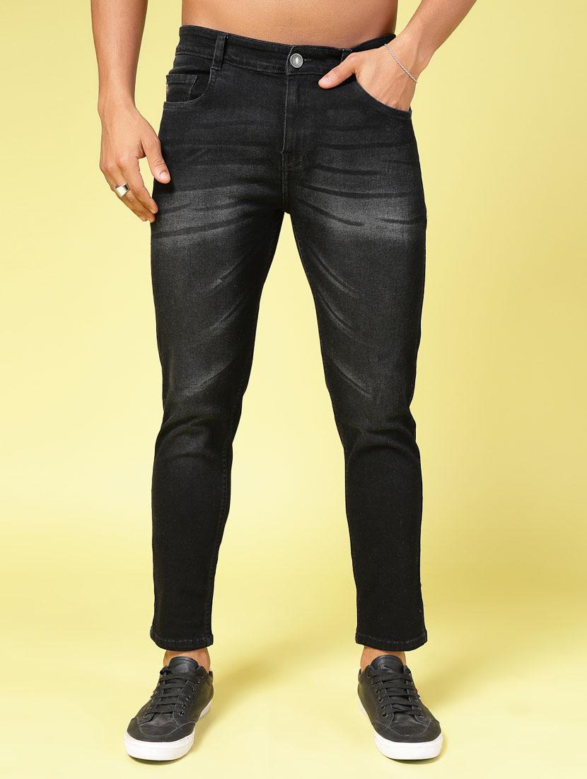 men black denim jeans