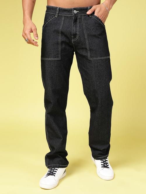 men black denim jeans - 21484911 - Standard Image - 0