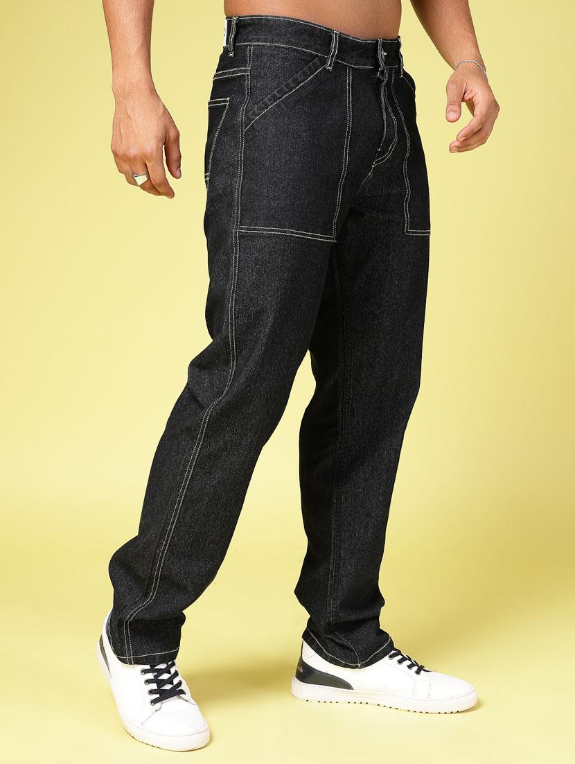 men black denim jeans - 21484911 - Standard Image - 2