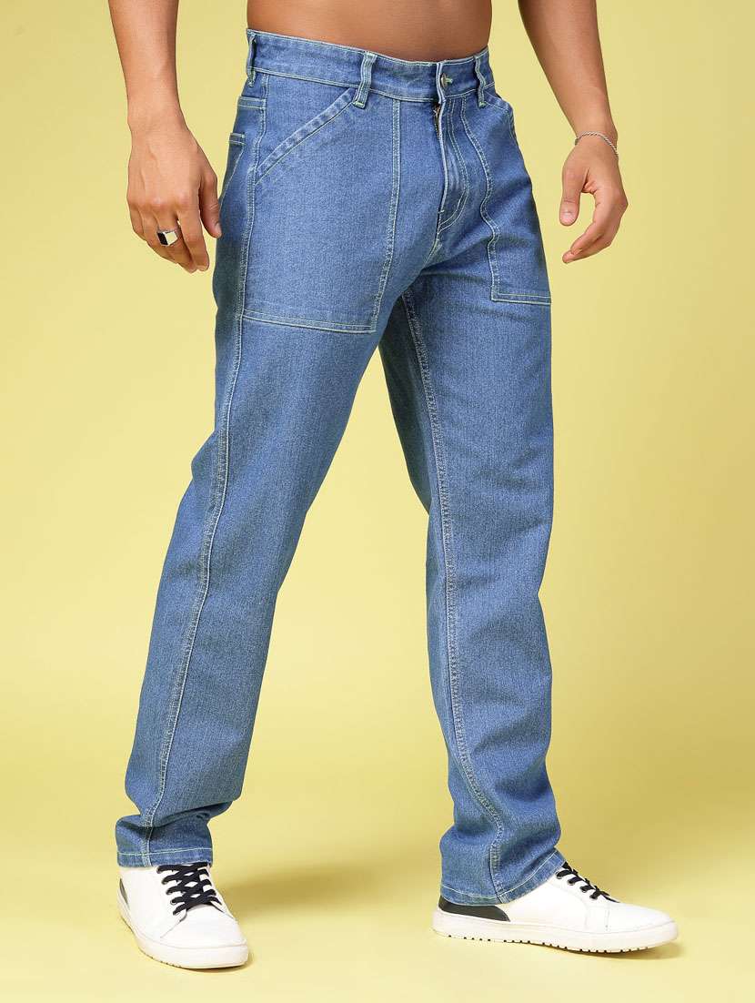men light blue denim jeans - 21484912 -  Standard Image - 2