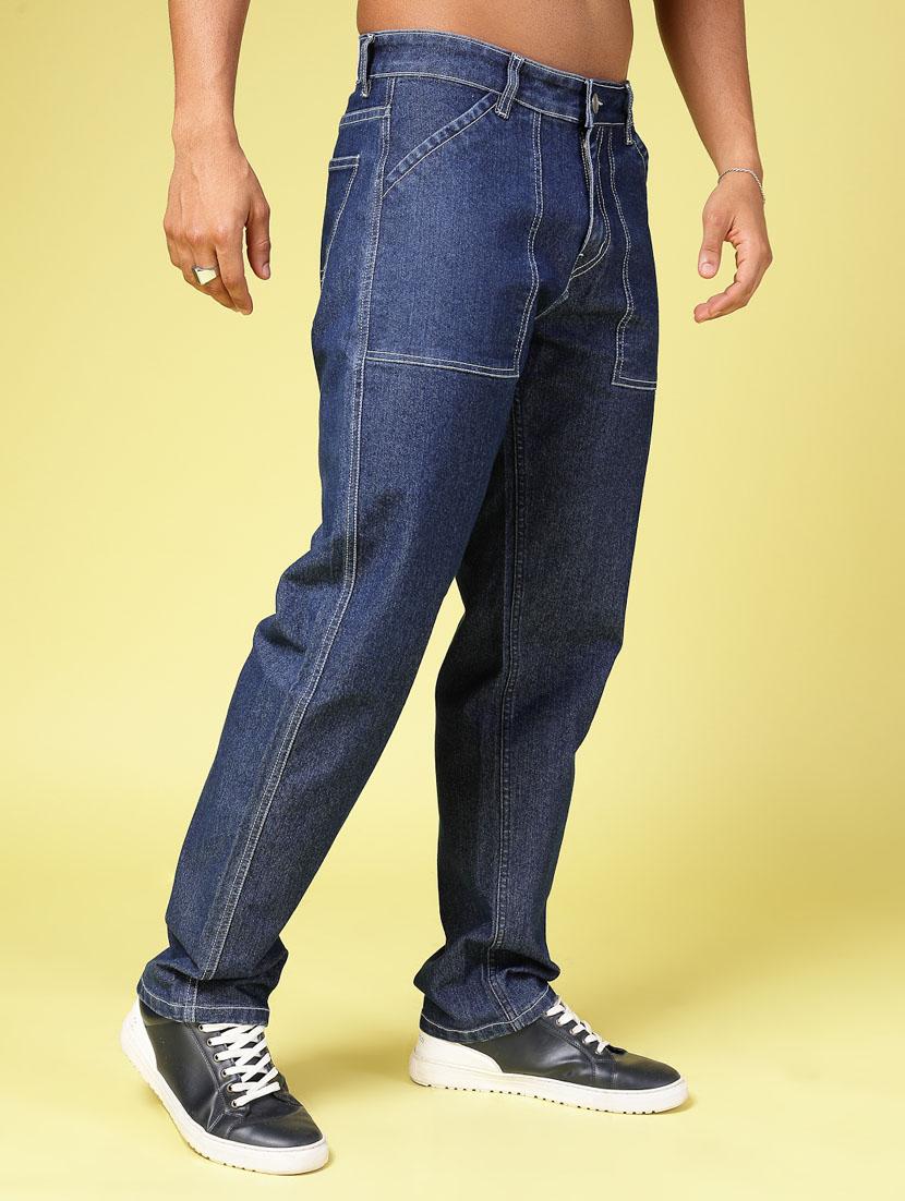 men blue denim jeans - 21484913 - Standard Image - 2