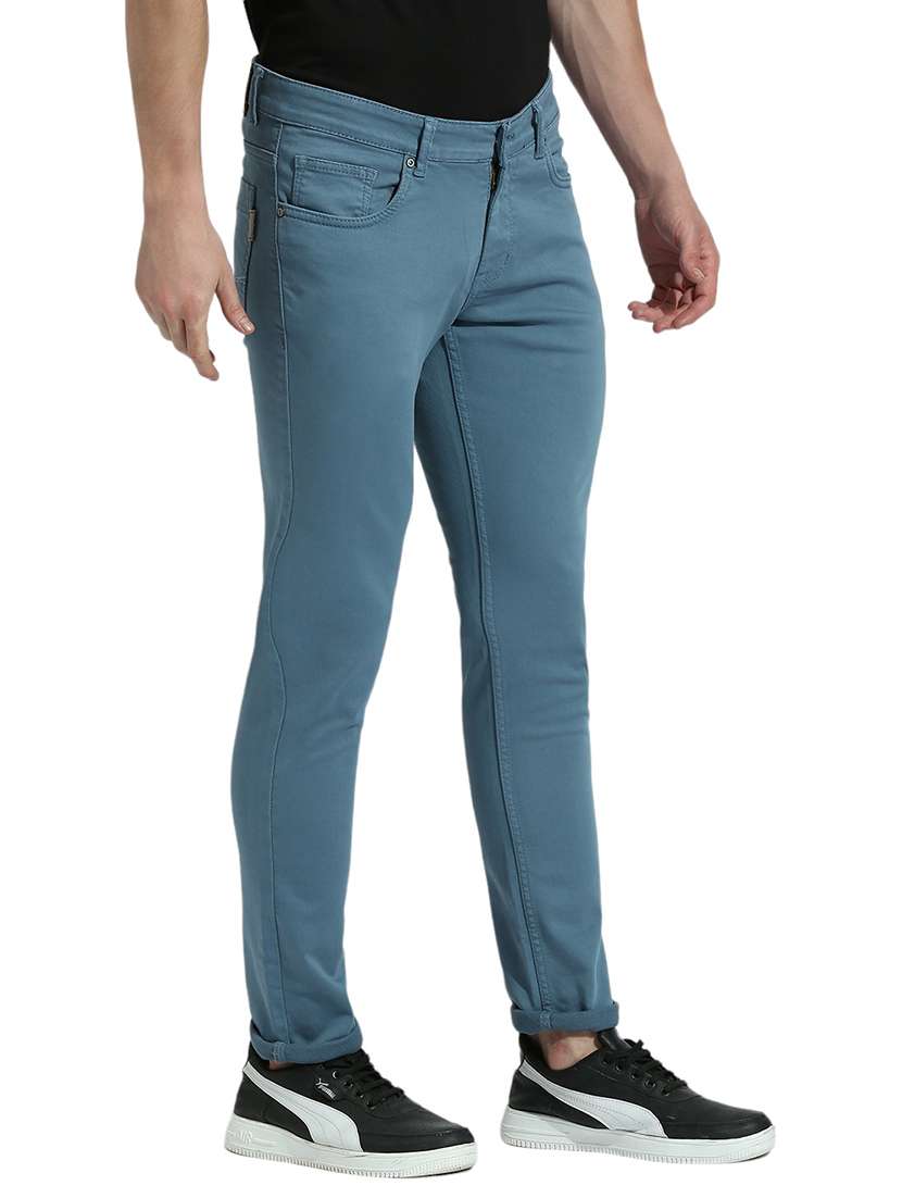men solid mid rise slim fit jean - 21484955 - Standard Image - 2