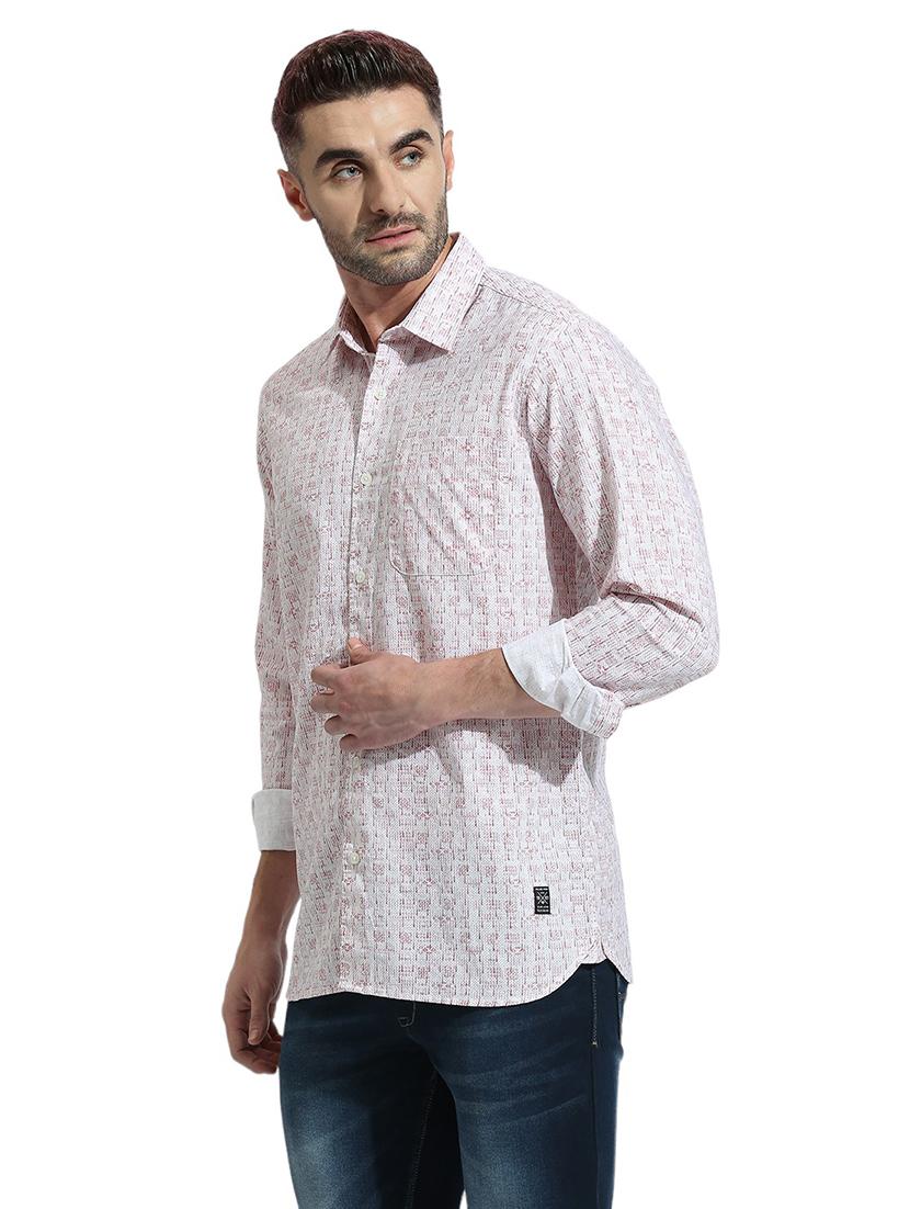 men long sleeved printed casual shirt - 21484998 - Standard Image - 2
