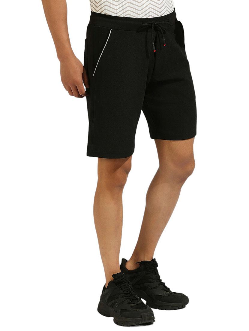 men solid mid rise shorts - 21485042 - Standard Image - 2