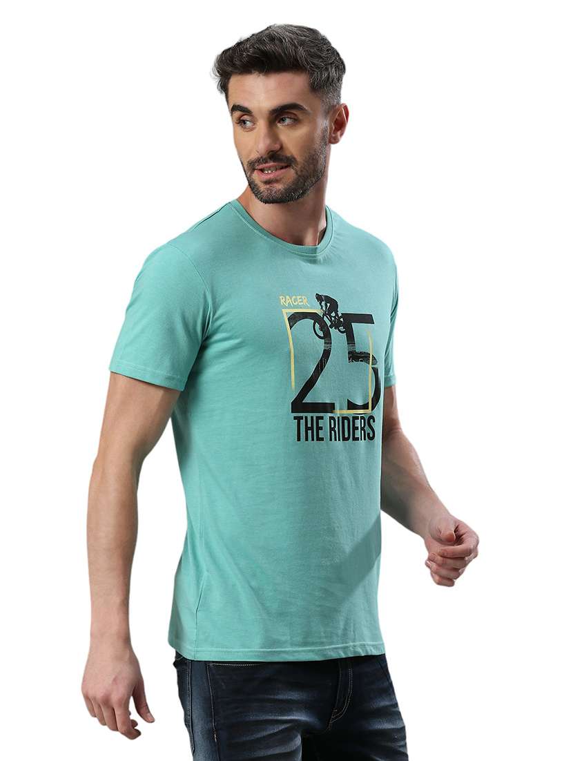 men round neck front print t-shirt - 21485111 - Standard Image - 2