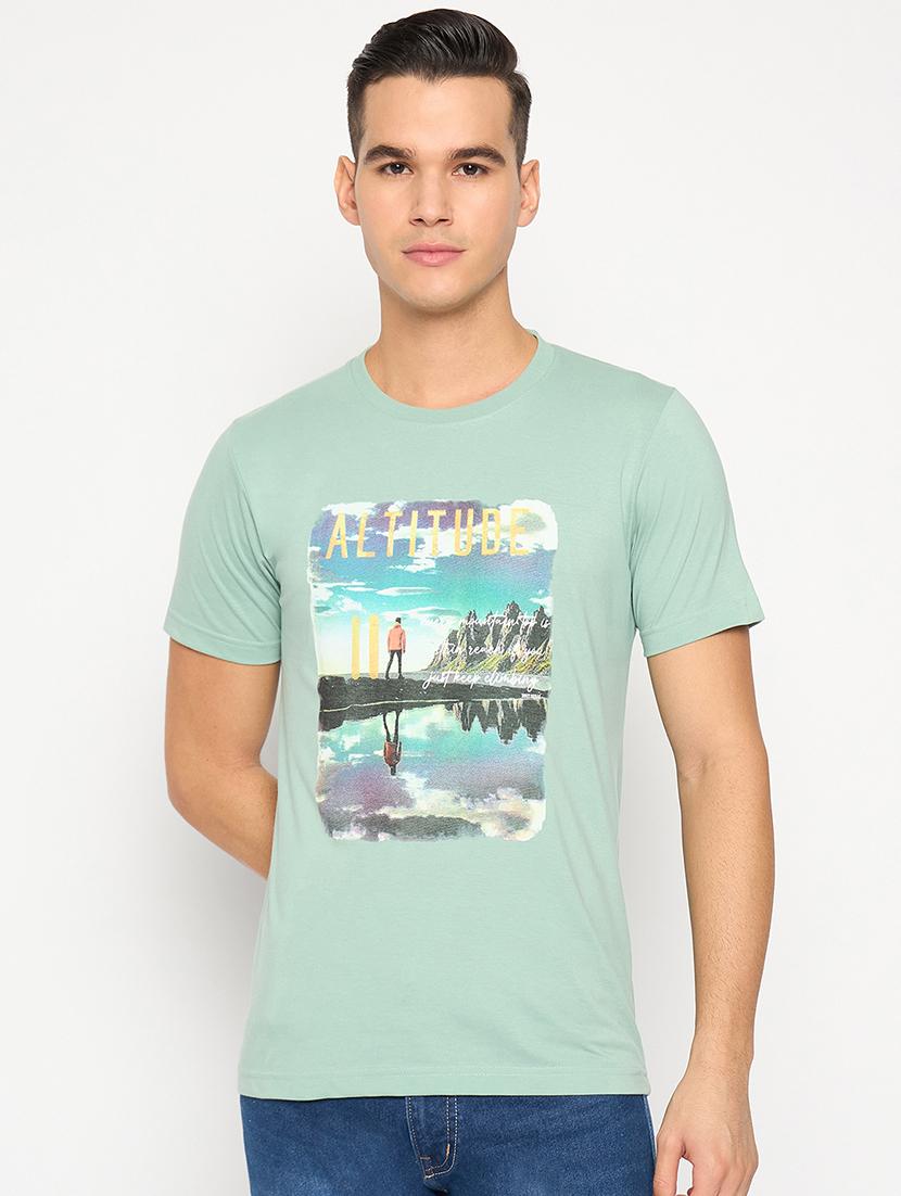 men round neck short sleeves t-shirt - 21485145 -  Zoom Image - 0