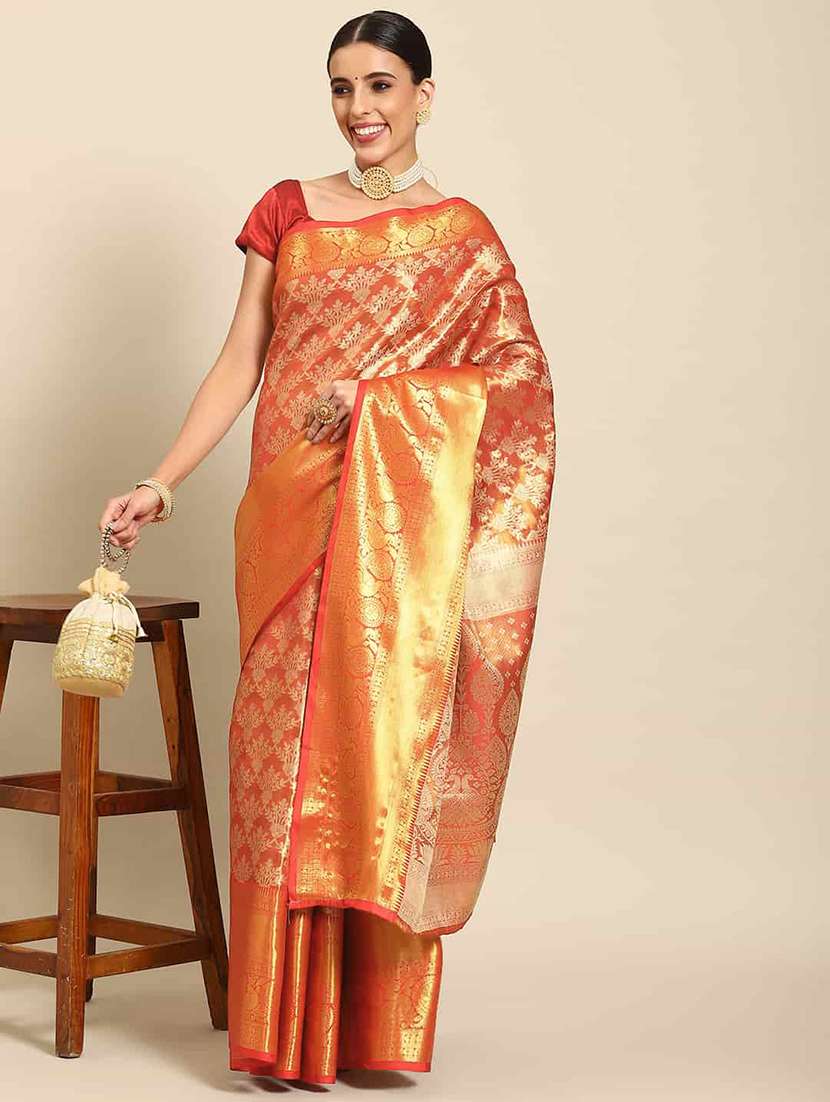 red art silk kanjivaram saree