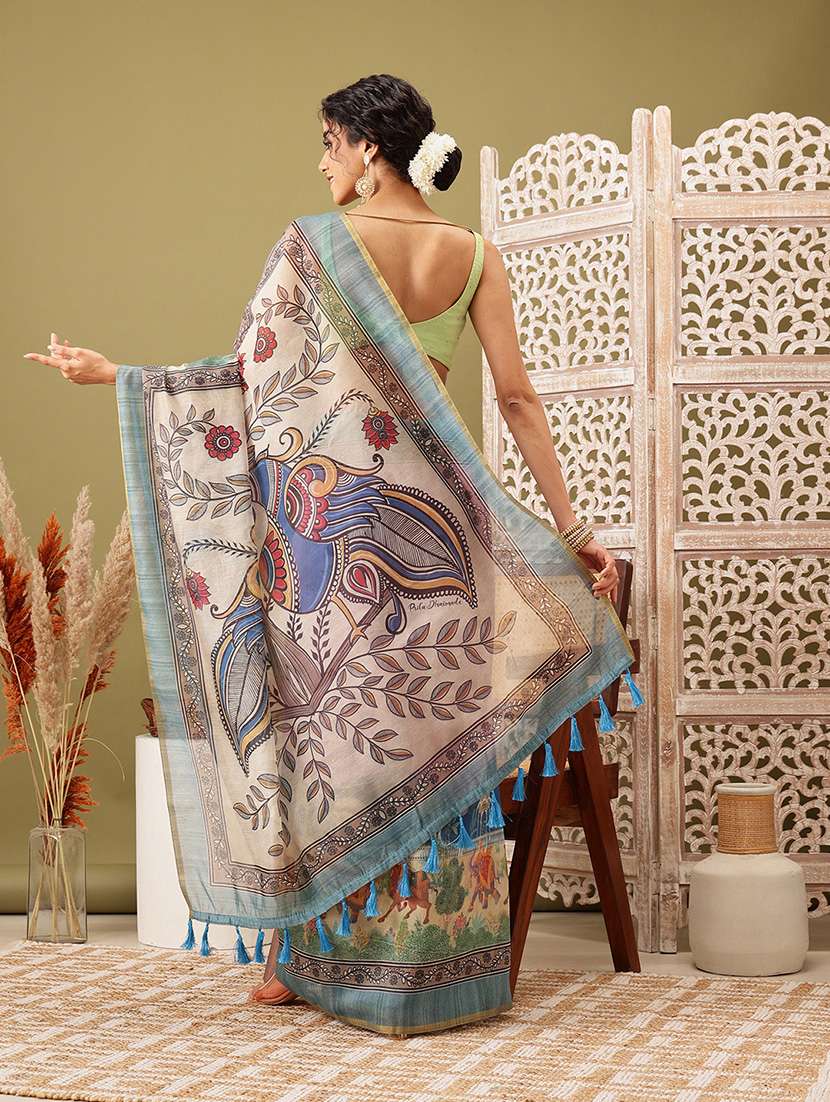 pink cotton blend maheshwari saree - 21485435 -  Standard Image - 2