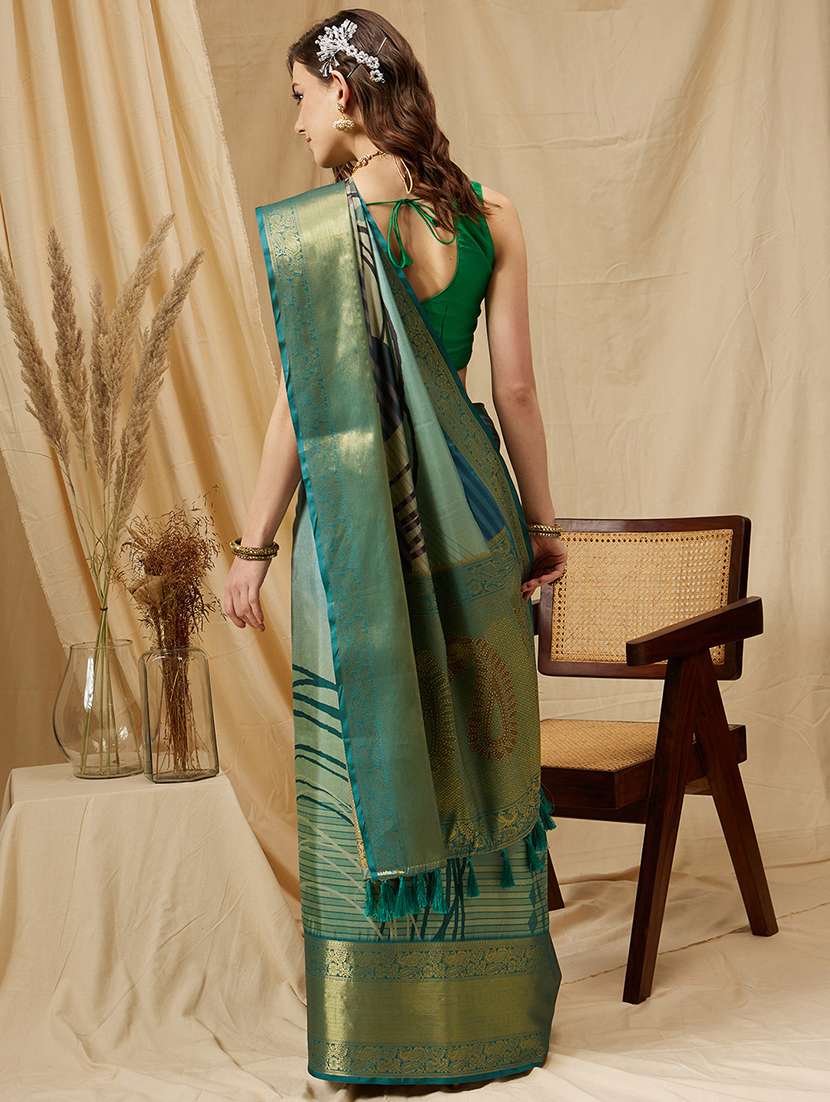  women self-design bordered saree with blouse - 21485675 -  Standard Image - 2