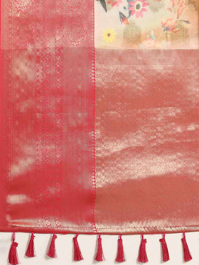 women printed bordered saree - 21485740 -  Standard Image - 2