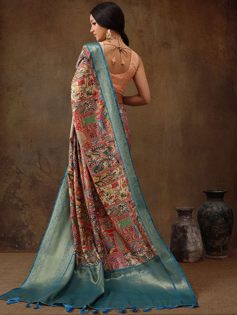 women printed bordered saree - 21485756 -  Standard Image - 2