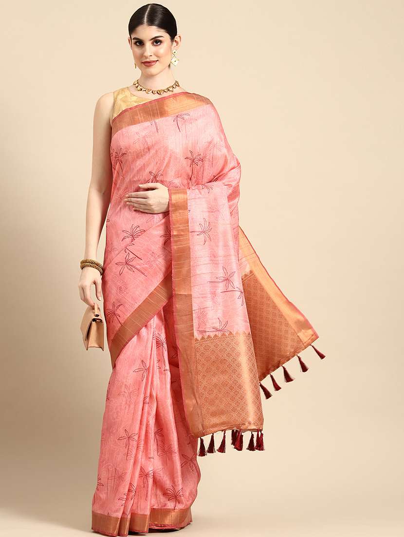 women self-designed bordered saree