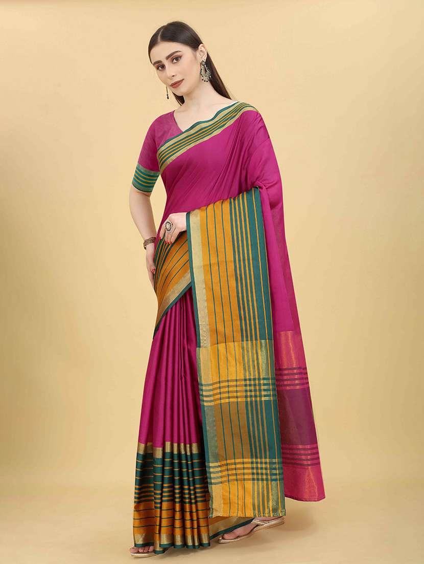 pink art silk assam saree - 21485972 -  Standard Image - 2