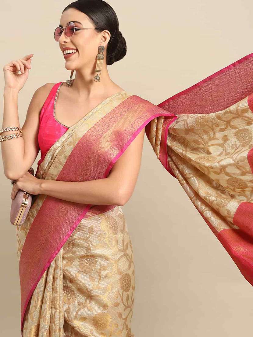 pink tissue mysore silk saree - 21485988 -  Standard Image - 2