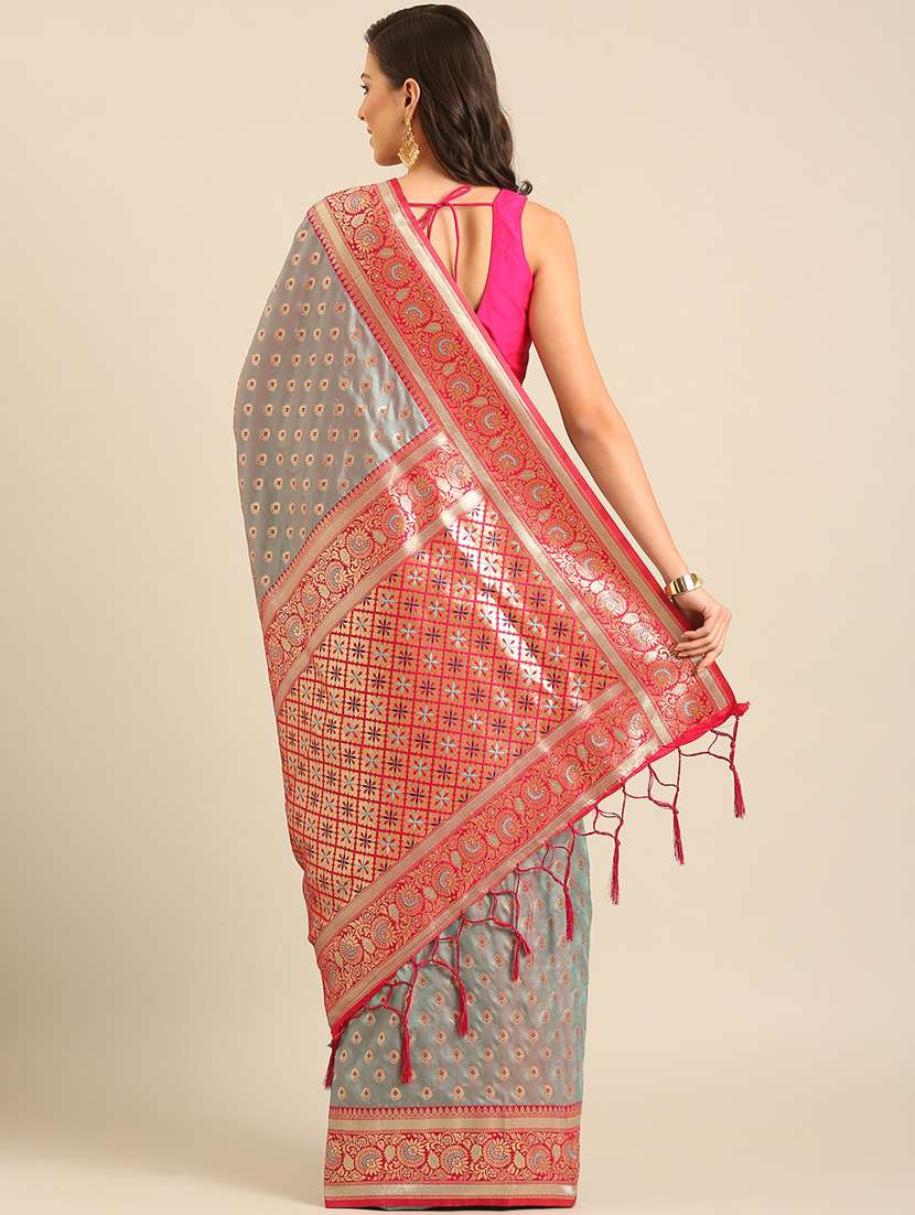 women self design banarasi saree with blouse - 21486250 -  Standard Image - 2