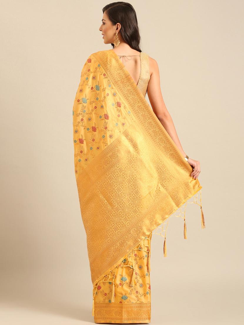women self design banarasi saree with blouse - 21486255 - Standard Image - 2