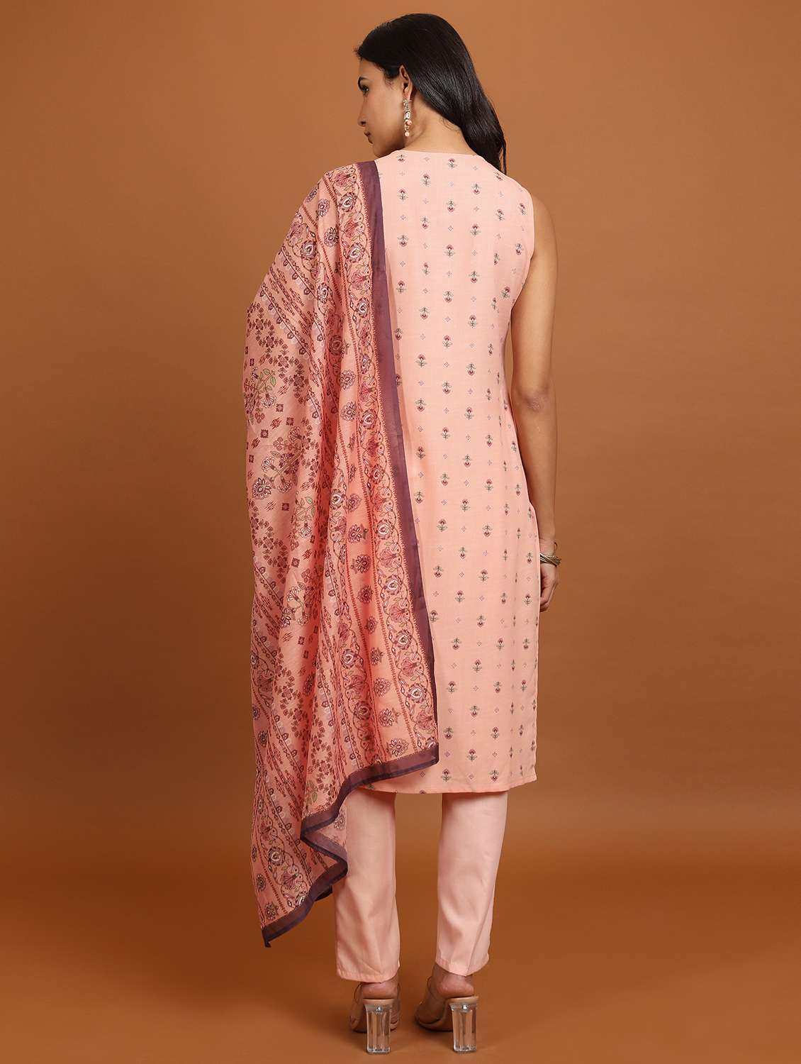 women printed kurta pant set with dupatta - 21486408 -  Standard Image - 2