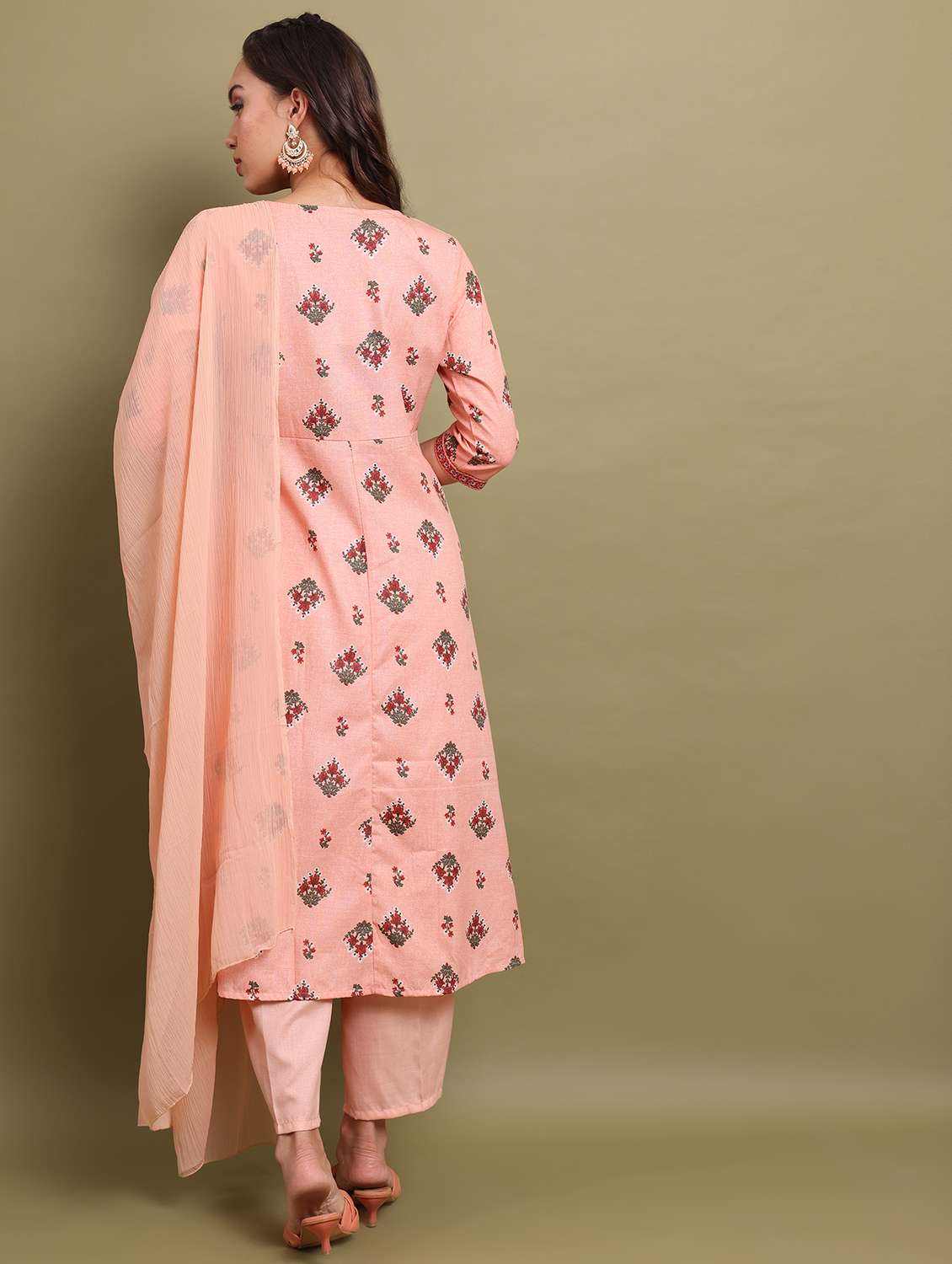 women kurta palazzo set with dupatta - 21486494 -  Standard Image - 2
